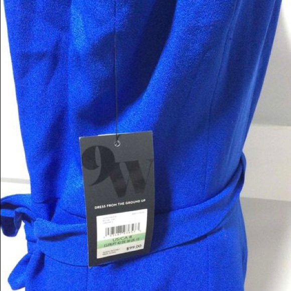 New Nine West Royal Blue Flyaway Pantsuit Sz 8 - Picture 6 of 6